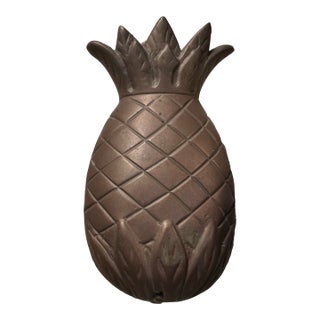Vintage Brass Door Pineapple Knocker For Sale