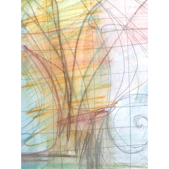 A completely unique and original abstract artwork on paper. COA included. Please contact Chairish regarding combined...
