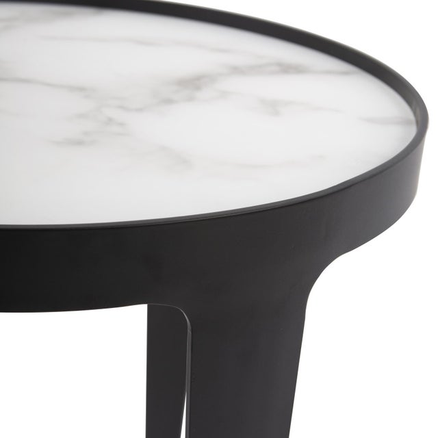Kenneth Ludwig Chicago Costa Metal Side Table For Sale - Image 4 of 8