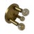 Regency Brass Ceiling Lamp with Patterned Bulbs from Helestra, Germany, 1980s For Sale - Image 6 of 9