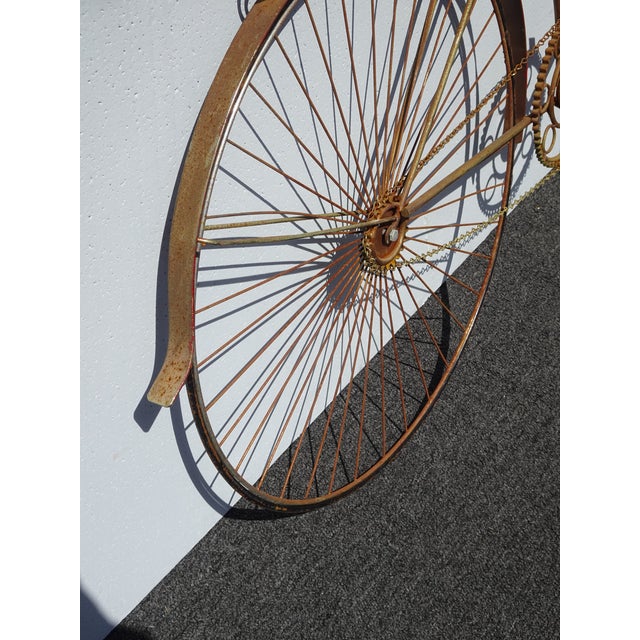 Vintage Rustic 1970's C Curtis Jere "Spinning Wheel" Bicyle Bike Wall Sculpture For Sale - Image 15 of 17