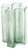 Green Glass Cross Vase by Bodil Kjær for Holmegaard For Sale