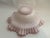 Glass Mid 20th Century Bowl Pink Glow Hobnail Ruffled Fenton Cased Glass 4" Tall 10" Vantage For Sale - Image 7 of 13