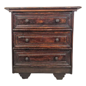 Vintage Walnut Wooden Chest, 1960s