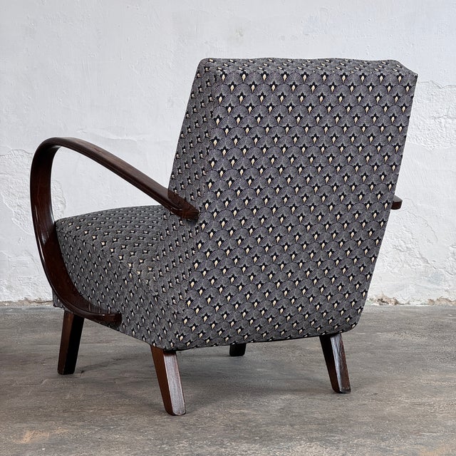 Type C Armchairs by Jindřich Halabala for Up Závody, 1930s, Set of 2 For Sale - Image 6 of 8