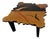 Coffee Table Sculptural Masterpiece in Wood Inlay by Carlo Malnati, 1980s For Sale