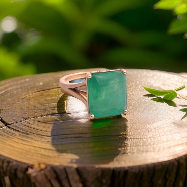 Natural Finely Faceted Quality Solitaire Emerald Ring 6.5 14k Yellow Gold 6.62 TCW Certified $4,950 310550 This is a...