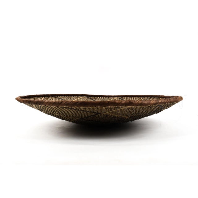 African Early 20th Century Tonga Binga Basket 23 Inch For Sale - Image 3 of 7