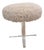 Winter White Sherpa Stool For Sale