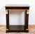 Antique 19th Century Return from Egypt Console Table in Mahogany Veneer with Belgian Marble Top, France For Sale - Image 5 of 8
