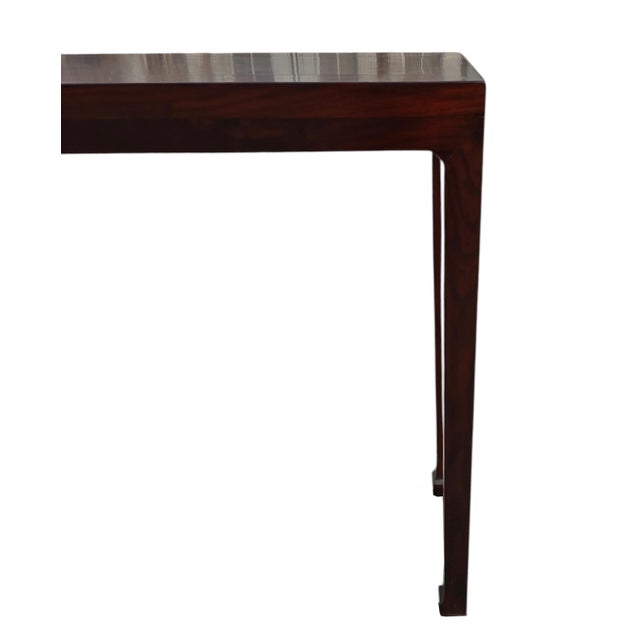 Wood 70" Long Slim Elm Console Table For Sale - Image 7 of 7