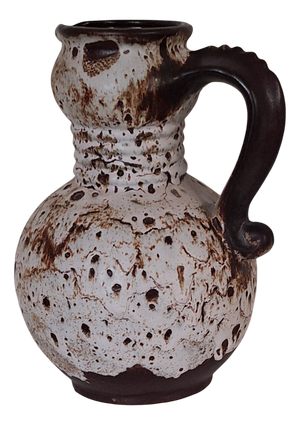 German Fat Lava Ceramic Jug Vase, 1970s
