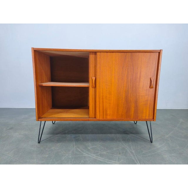 Black Mid-Century Danish Teak Cabinet, 1960s For Sale - Image 8 of 12