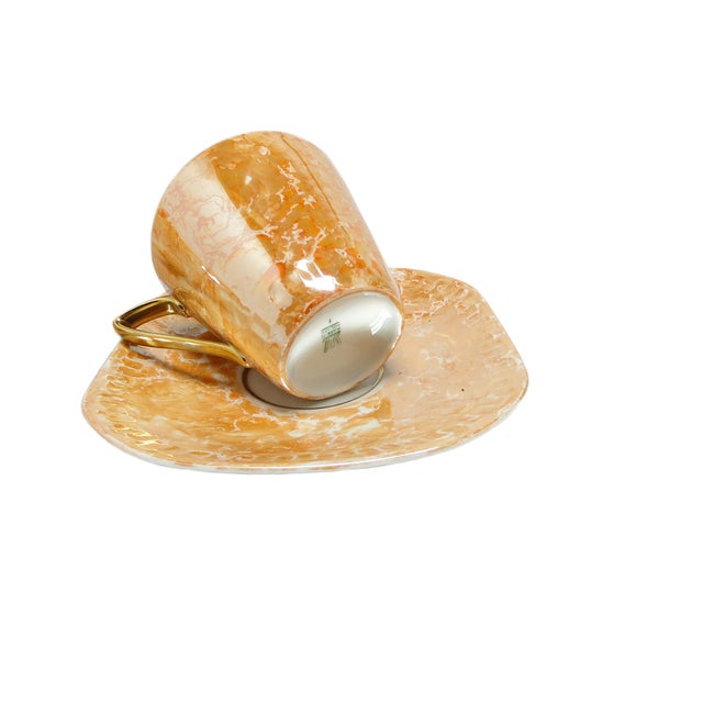 Ceramic Art Deco Coffee Cups from Ćmielów, Poland, 1960s, Set of 2 For Sale - Image 7 of 9