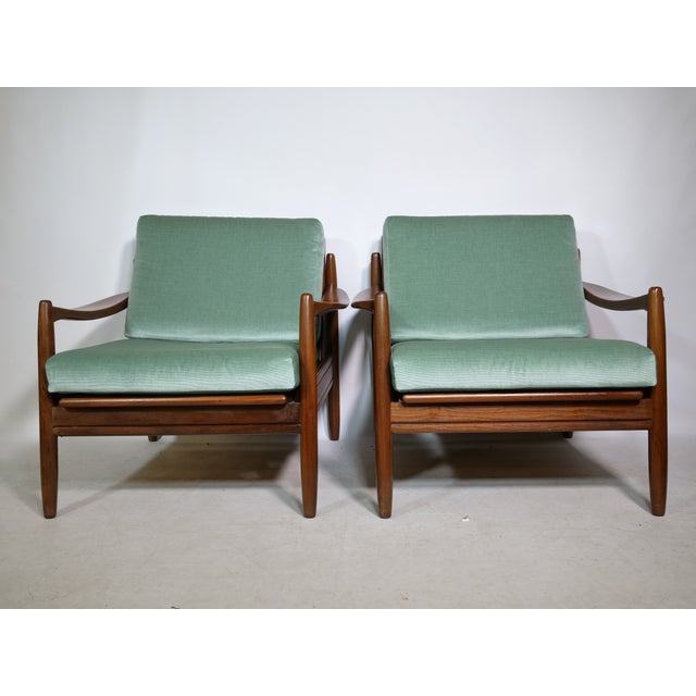 Mid-Century Modern Mid-Century Teak Lounge Chairs, Denmark, 1960s, Set of 2 For Sale - Image 3 of 18