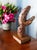 Vintage Hand Carved Burl Wood Abstract Female Figure For Sale - Image 4 of 10