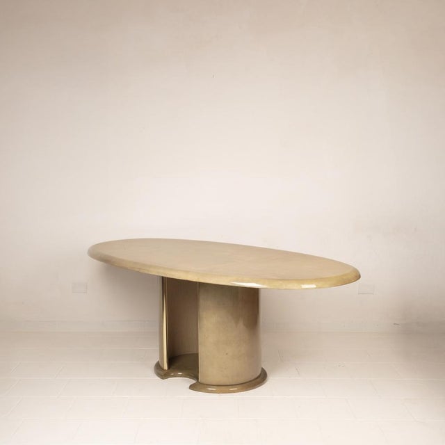 Wood Parchment Table by Angelo Mazzola for Ar.Vi Salpol, 1980s For Sale - Image 7 of 18