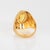 1960s 60s Portuguese Citrine Ring 19k Yellow Gold Cocktail Dome Fine Jewelry 7.5 For Sale - Image 5 of 7