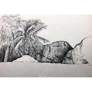 1970s Caribbean Beach by Hayward Cirker For Sale