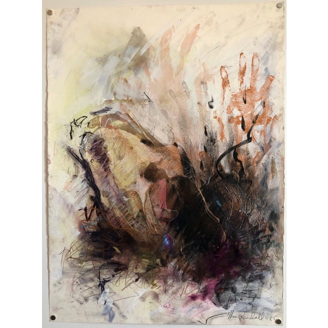 Paint Nancy Randall, Mixed Media Painting Minnesota Woman Artist Figurative Abstract, 1985 For Sale - Image 7 of 7