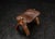 1980s Moroccan Camel Saddle Stool in Stained Wood with Brass and Leather, 1980s For Sale - Image 5 of 18