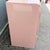 Wood Postmodern Pink Gloss Laminate Waterfall Dresser With Mirror For Sale - Image 7 of 8