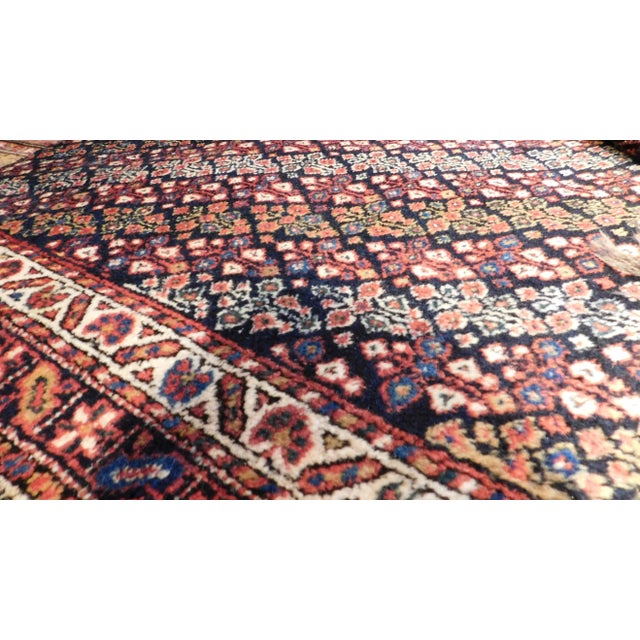 Origin: Persian Description: Antique Persian rug Material: wool construction: hand made Circa: 1900 Condition: full pile....