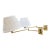 Brass Reticulating Arm Wall Sconces, Pair For Sale