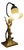 Liberty Table Lamp in Brass and Opaline Glass For Sale