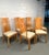 Stunning set of six vintage burl wood dining chairs, a perfect blend of organic elegance and bold mid-century styling....