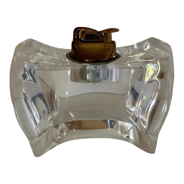 Vintage Mid-Century Modern Ritts Astrolite Lucite Table Lighter Evans Insert Usa 1960s-1970s MCM For Sale