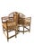 Tan Mid 20th Century Pair of Brighton Pavilion Burnt Bamboo Pagoda Chairs For Sale - Image 8 of 15