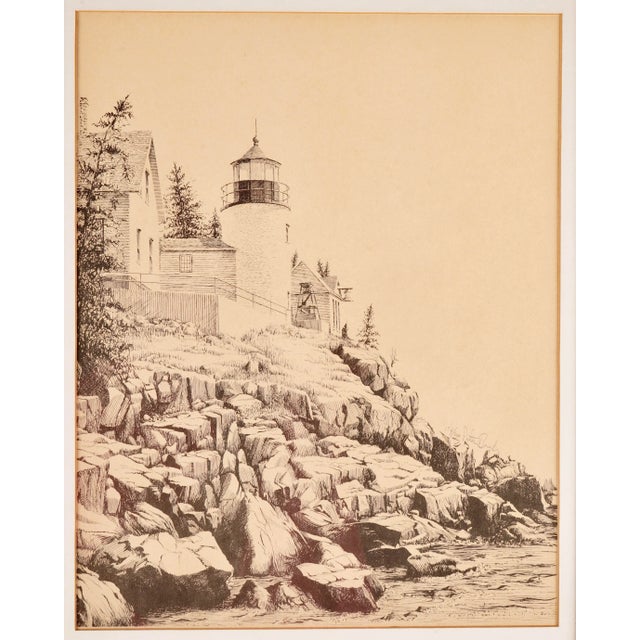 1970s Light House by the Sea by Peter Bugda Signed Numbered 174/200 For Sale In Miami - Image 6 of 11