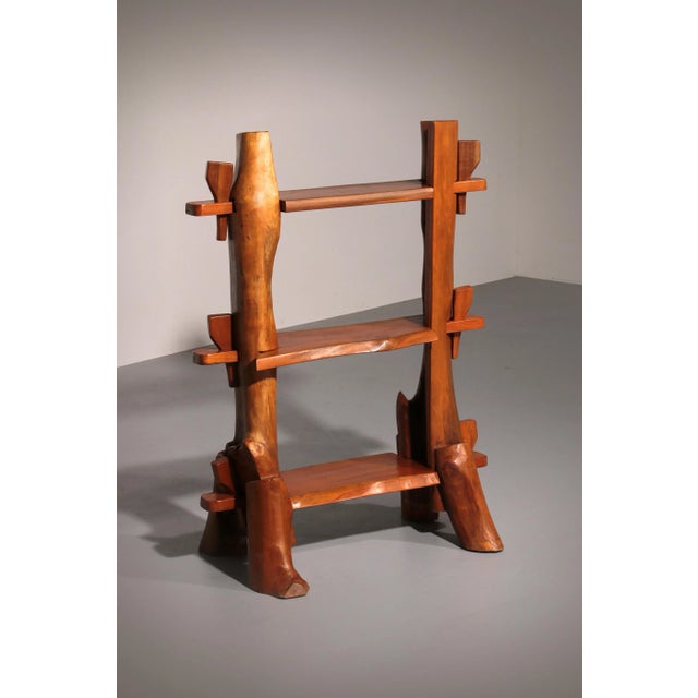 Mid-Century French Wooden Bookcase, 1960s For Sale - Image 13 of 13