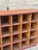 Vintage Industrial Wooden Sorting Cabinet With 32 Compartments For Sale - Image 4 of 8