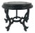 Old Hong Kong Chinese Carved Ebony Black Rosewood Display Stand or Pedestal 7" For Sale
