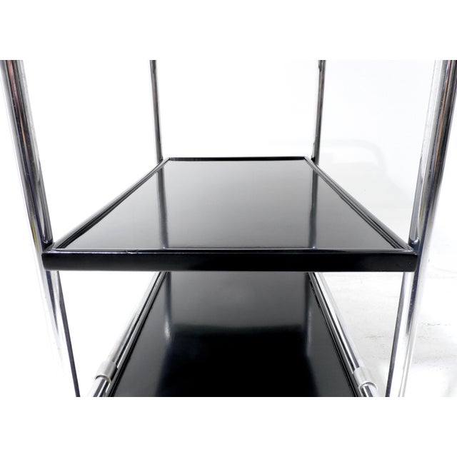 Swiss Vintage Bauhaus Tea Cart by Bigla, 1940 For Sale - Image 9 of 18