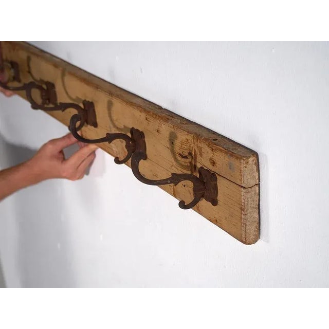 Rustic Antique Coat Rack, 1920s For Sale - Image 3 of 5