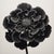 A striking black-and-white botanical print featuring Heliotropium Flower, meticulously restored and remastered from an...