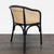 Pottery Barn Pottery Barn Barrel Back Cane Dining Armchair For Sale - Image 4 of 10