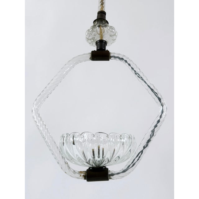 Mid-Century Modern Mid-Century Pendant Lamp from Barovier & Toso, Italy, 1950s For Sale - Image 3 of 18