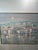 Brass Large Signed Lee Reynolds Coastal Harbor Painting Original Brass Gallery Frame For Sale - Image 8 of 8