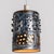 Danish Cylinder Brown Blue Ceramic Pendant Light, 1970 For Sale - Image 6 of 15