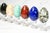 Collection Vintage Stone Specimen Egg 9 Polished Gemstone Eggs Display Stands Geological Mineral Display Cabinet of Curiosities Home Decor For Sale - Image 12 of 18