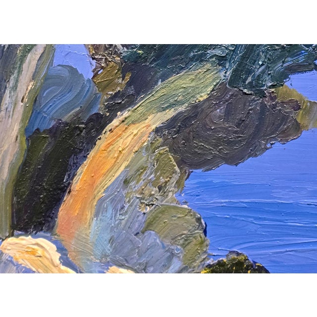Roger Muhl -Abstract Coastline Landscape at Spring -Oil Painting For Sale In Los Angeles - Image 6 of 9