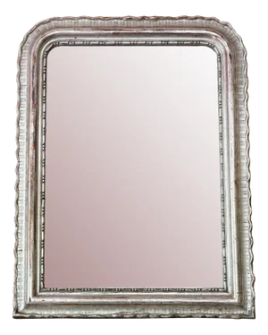 Large Antique Silver Gilt Overmantle or Wall Mirror, 1890s