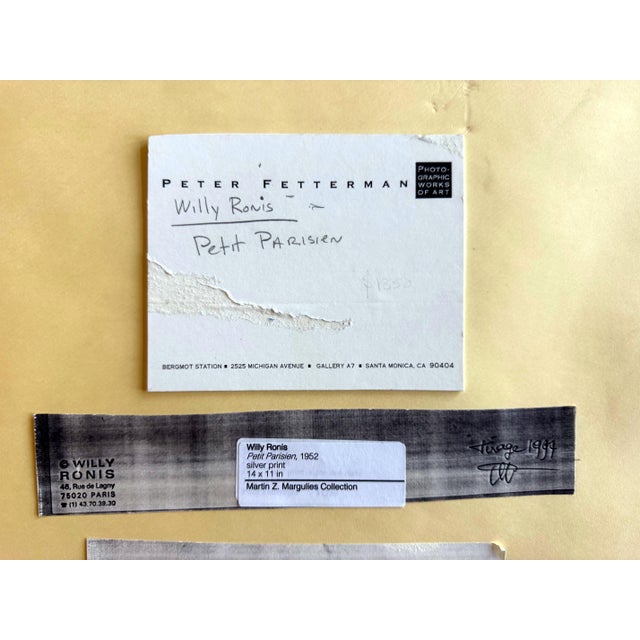 Silver Framed Photograph Petite Parisien by Willy Ronis For Sale - Image 8 of 9