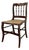 Antique Victorian Eastlake-Style Spindle-Back Side Chair With Rattan Seat Detail For Sale