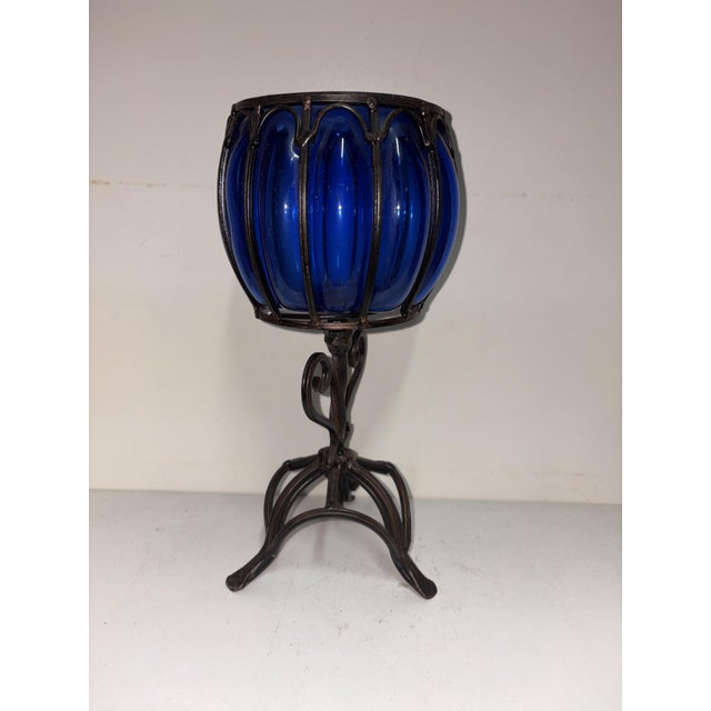 1920s Vintage Submerged Glass Vase, 1920 For Sale - Image 5 of 9