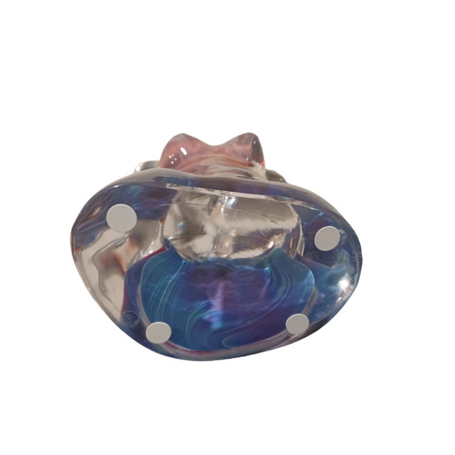 Mid-Century Modern Vintage Art Glass Sculpture of Torso Signed Dino Rodin For Sale - Image 3 of 6